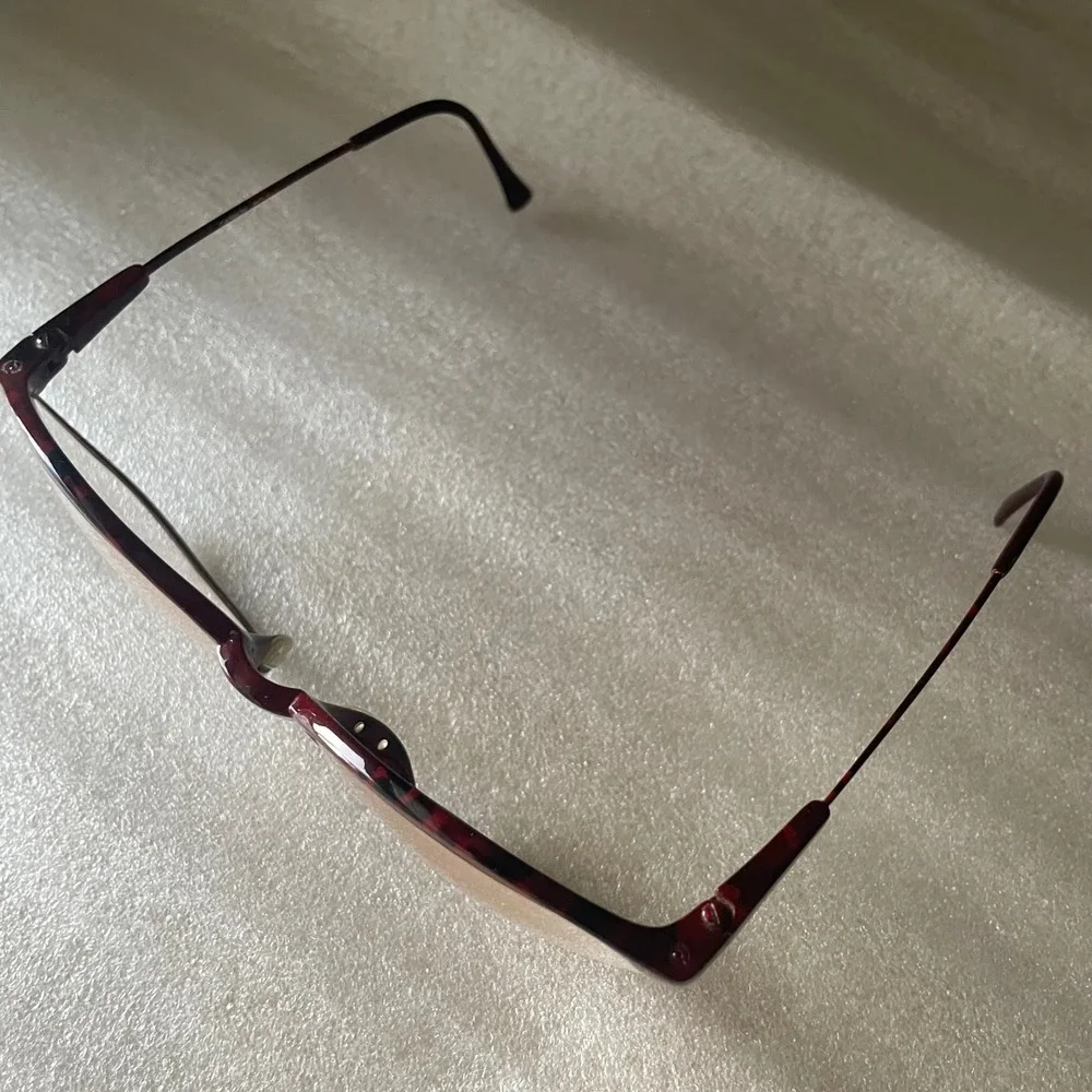 Vtg Liberty Eyeglasses Eye Glasses Frames Retro Frames Only Red Tortoiseshell